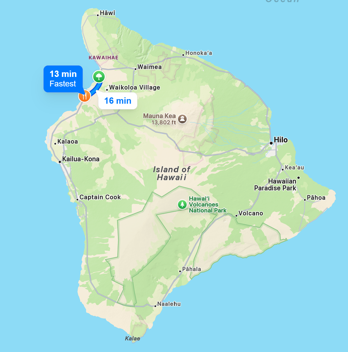 Directions to Lava Lava Beach Club (from Hapuna Beach)